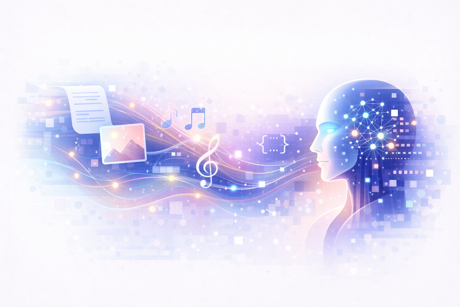 Generative AI creating text, images, and creative content
