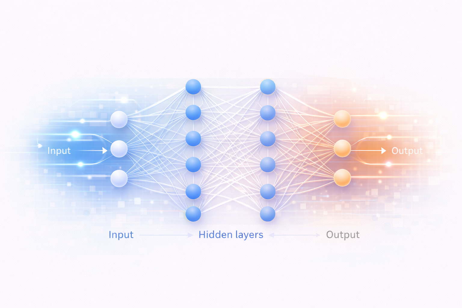 How artificial neural networks work using layers and connected neurons