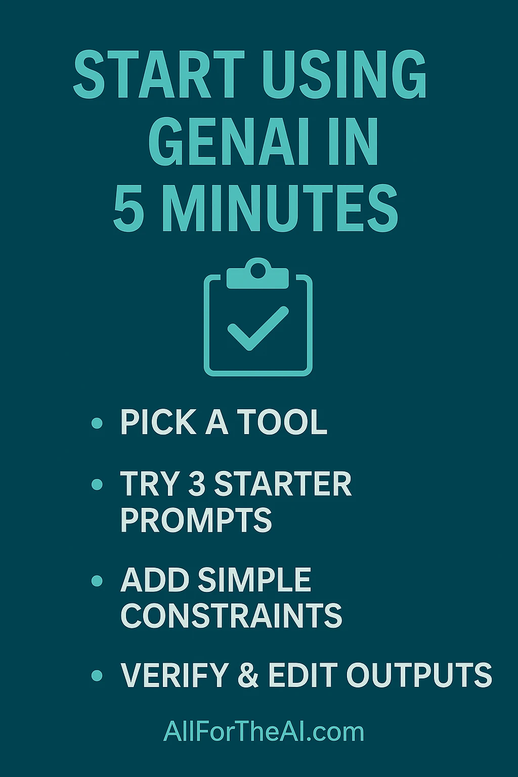 How to start using generative AI in 5 minutes with simple beginner steps