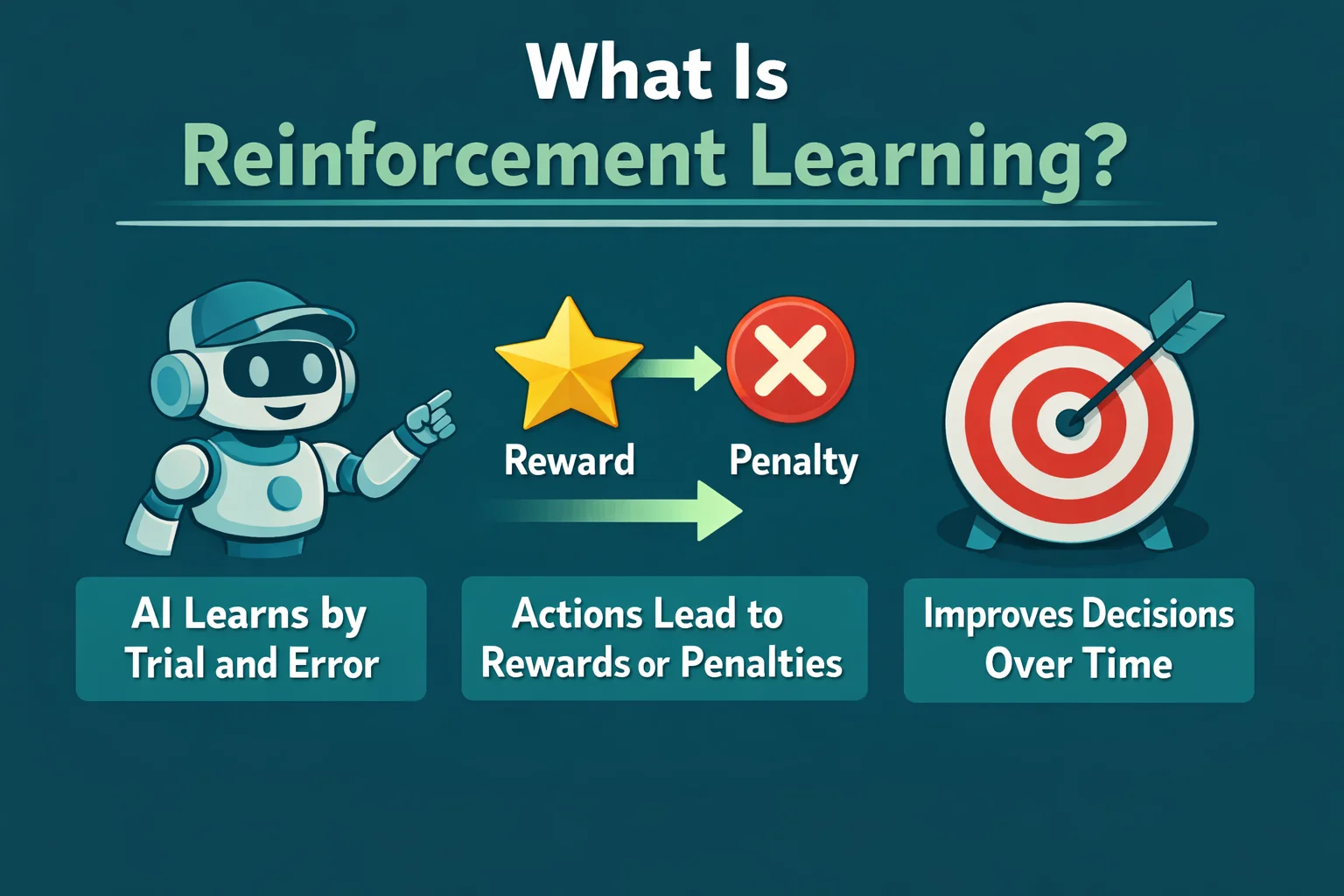What is reinforcement learning in artificial intelligence explained with rewards and penalties
