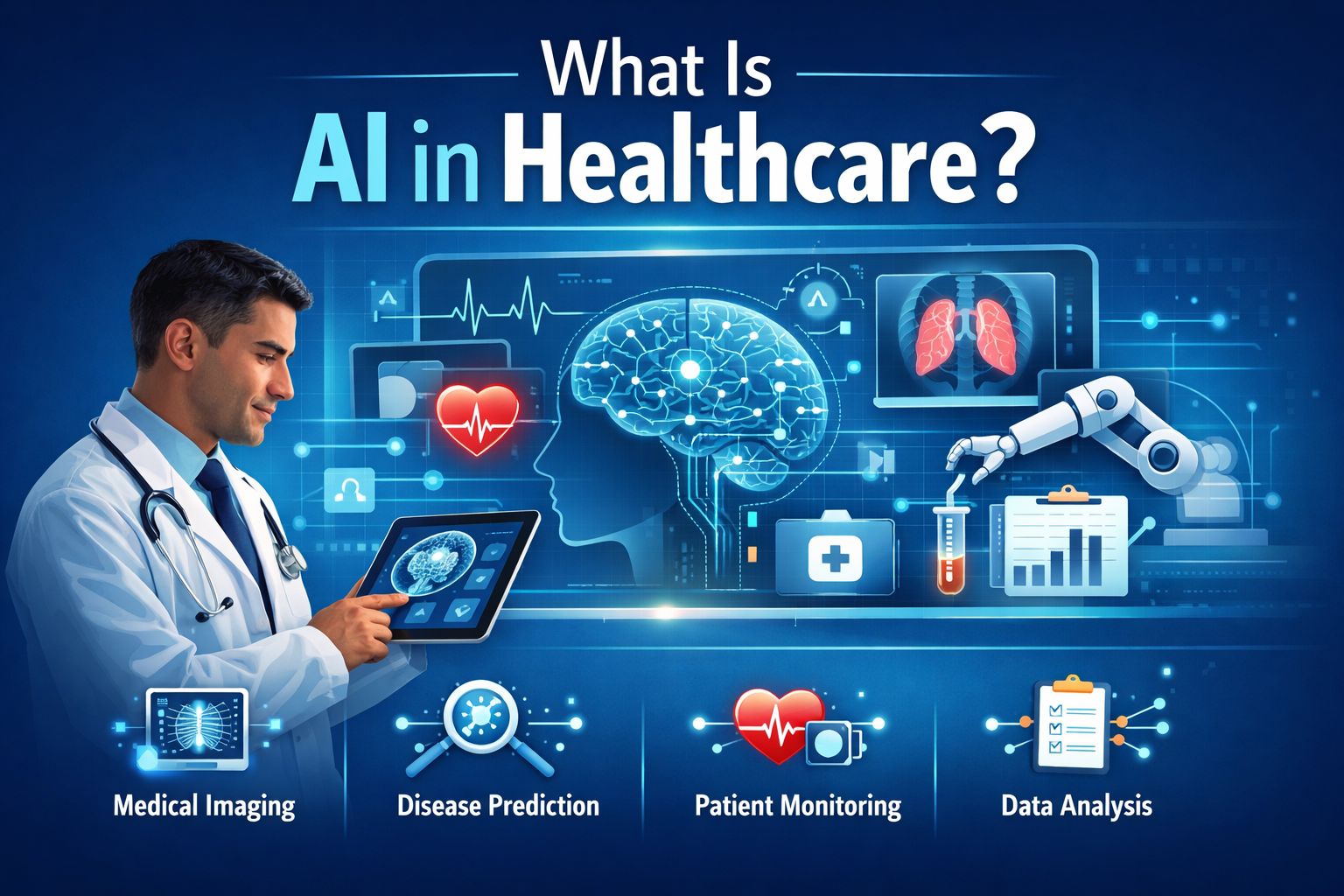 What artificial intelligence in healthcare means and how AI supports doctors and medical decisions