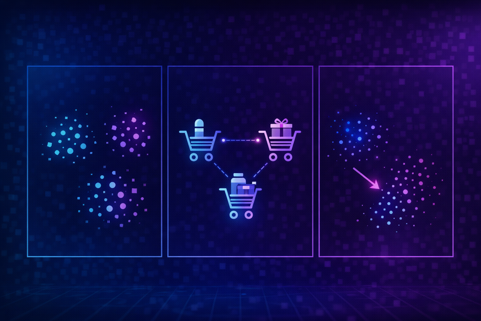 Diagram showing clustering, association, and dimensionality reduction in unsupervised learning