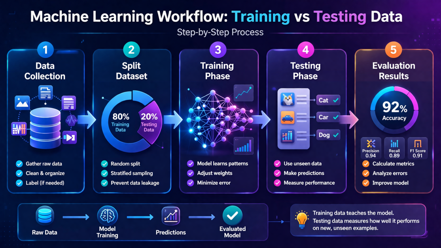 Training Vs Testing Data In Machine Learning (Complete Beginner Guide)